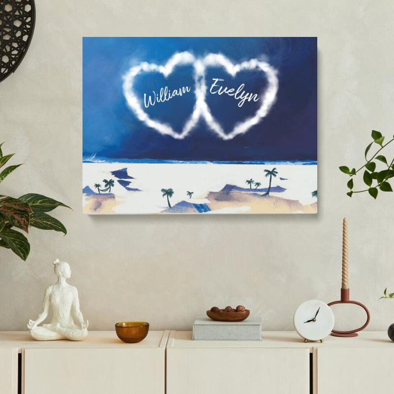 Heart-To-Heart Personalized Canvas ❤️